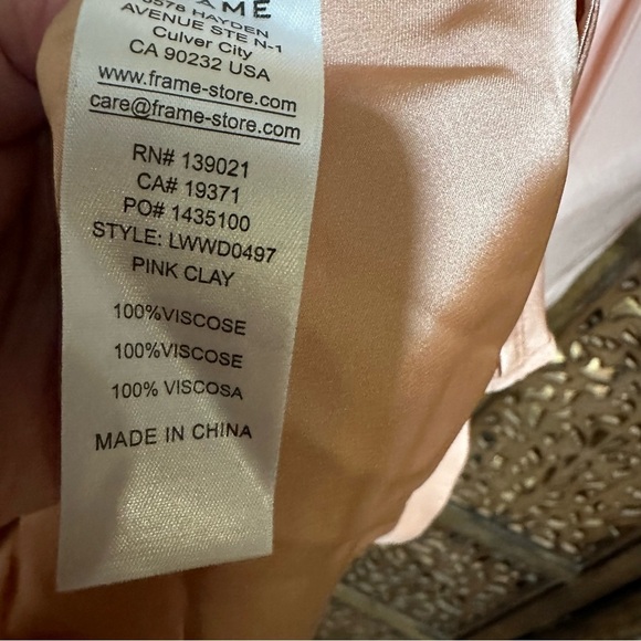 NWT FRAME Savannah Viscose Drop-Waist Sleeveless Dress Size Large reg $478 - Picture 8 of 8
